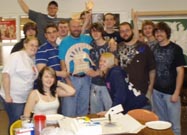 Jeff MacKenzie and his class
